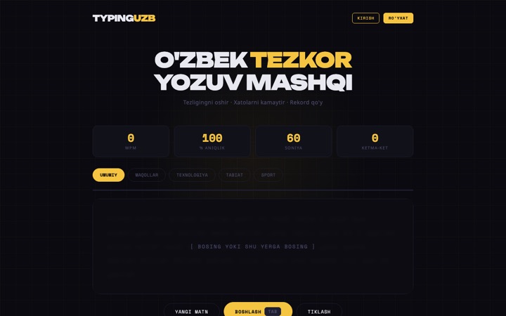 Typing UZB